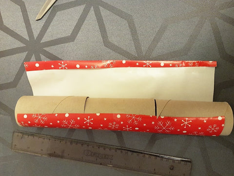 How ro make handmade cracker by Togri Bakery Wrapping paper (45 inches or 114 cm long) 14 loo rolls Curling ribbon (or raffia type ribbon if you're going plastic free) Cellotape (or plastic free tape) Scissors A pencil A ruler or measuring tape 12 snappers (bought cheaply from ebay along with the hats 12 paper hats