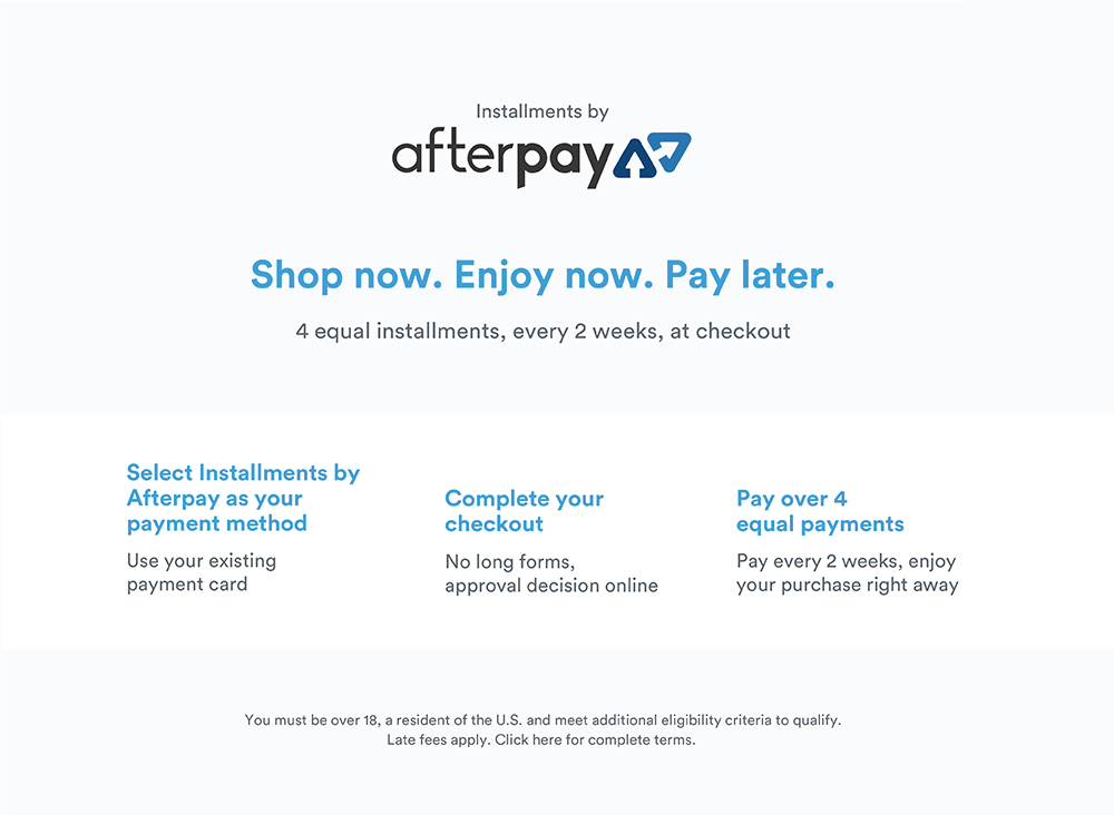 Afterpay Terms and Conditions