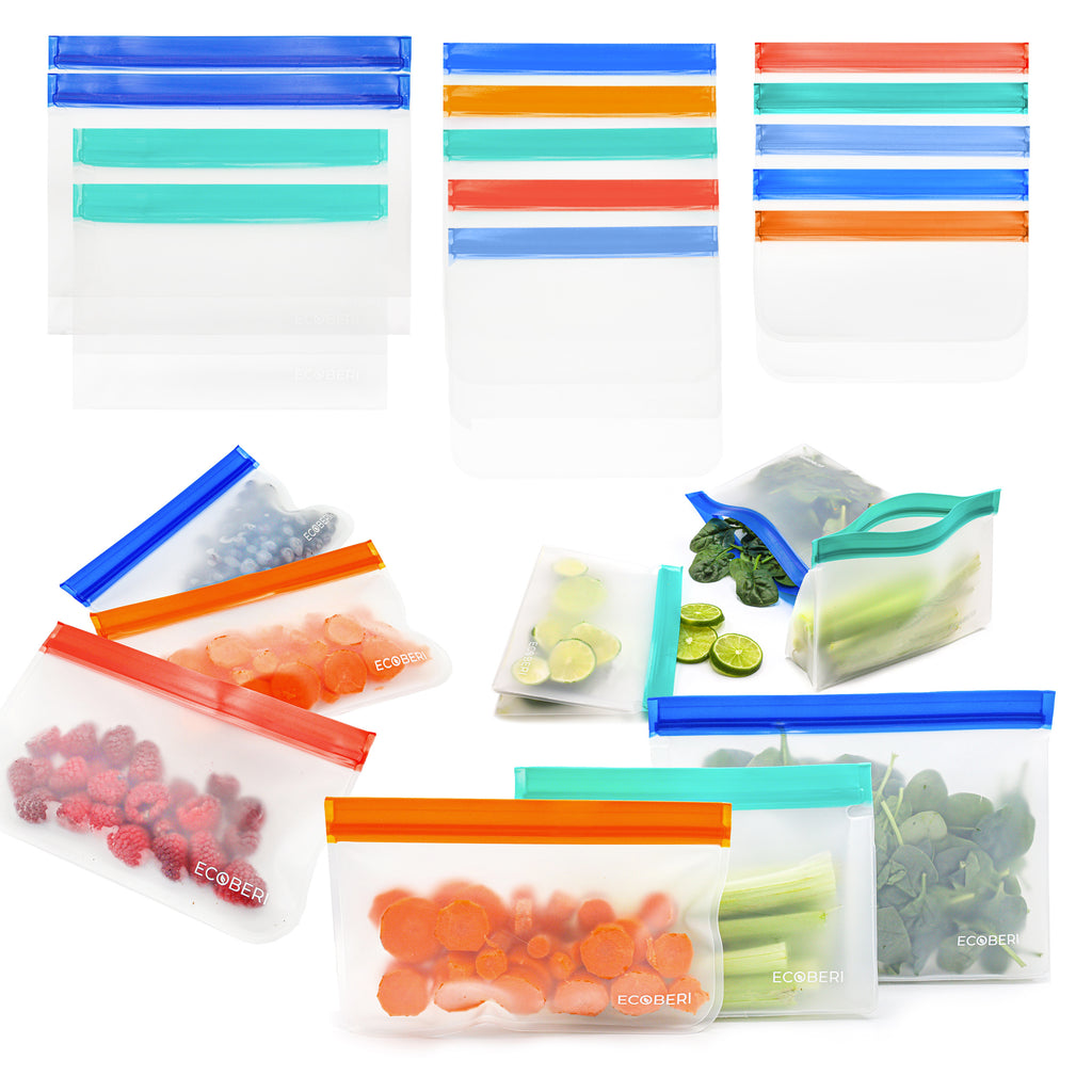 ecofworld - Silicone Food Storage Bag Reusable Freezer Bag