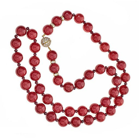 Cherry Quartz necklace