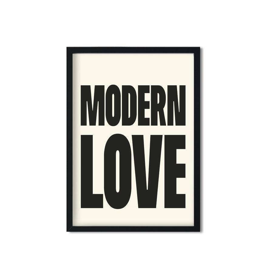 Modern Love Retro Gicl e Art Print