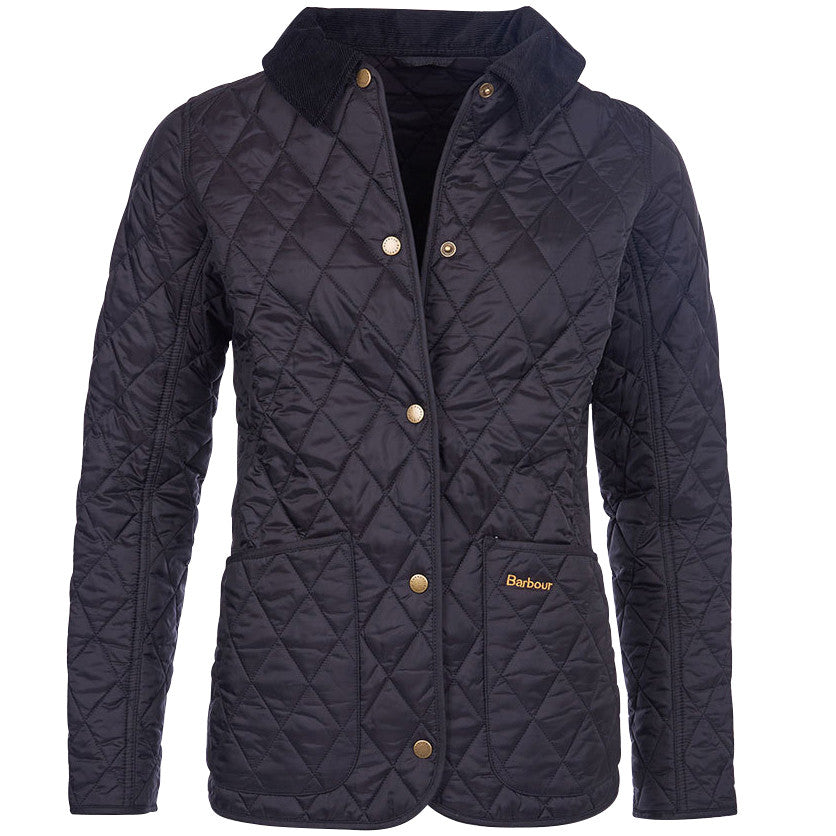 barbour annandale quilted jacket black