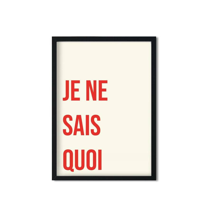 Je Ne Sais Quoi Retro Gicl e Art Print