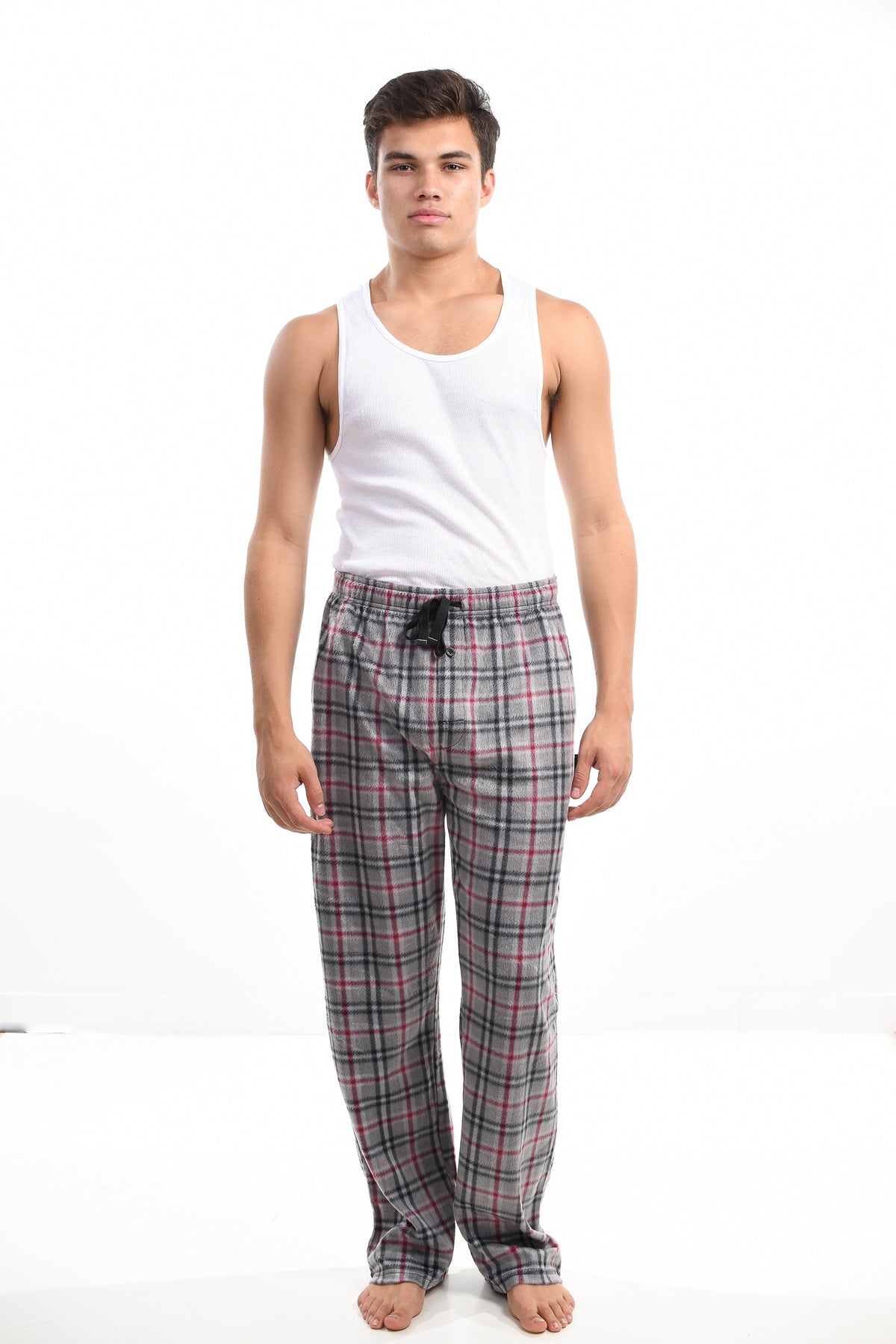 Soft Plush Pajama Pants - Grey