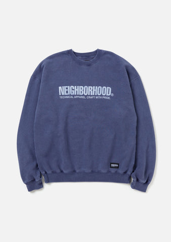 Neighborhood 'Pigment Deyed Sweatshirt' – Navy