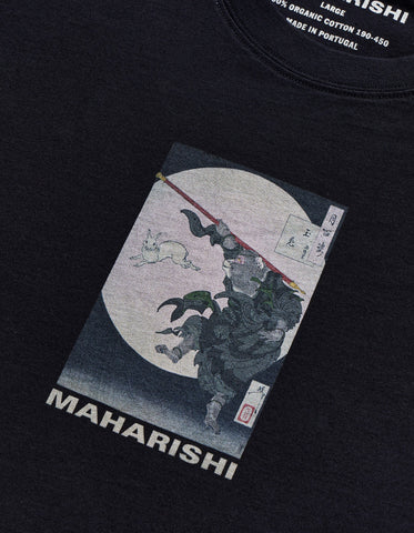 Maharishi '1008 Hare & Monkey T-Shirt' – Black