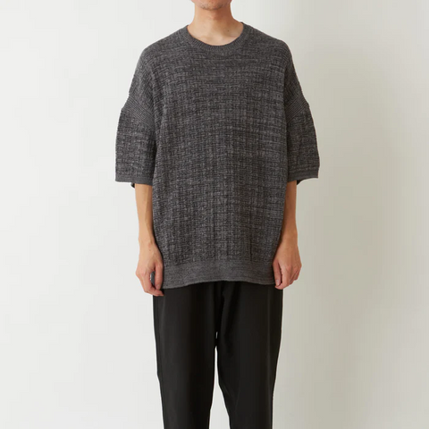 White Mountaineering 'Cotton/Linen Knit Pullover' – Charcoal