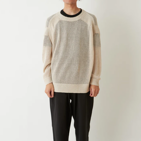 White Mountaineering 'Linen Knit Pullover' – White