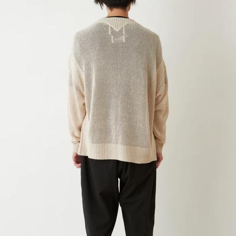 White Mountaineering 'Linen Knit Pullover' – White