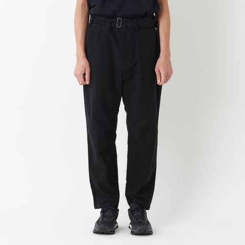 White Mountaineering 'Stretched Suede Tapered Pants' – Black