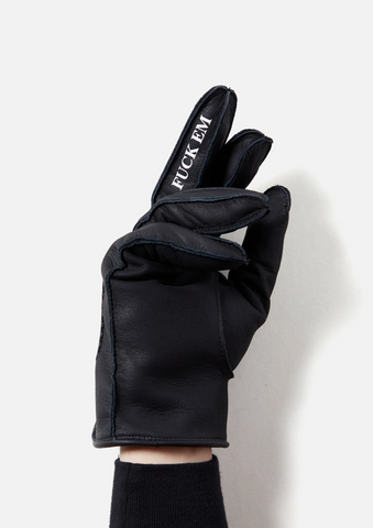 Neighborhood 'Leather Glove' – Black