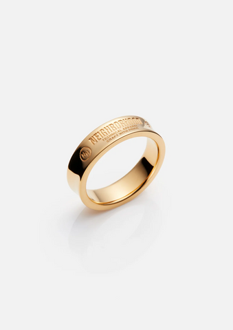 NEIGHBORHOOD 'Plain Ring' – Gold on Silver 925