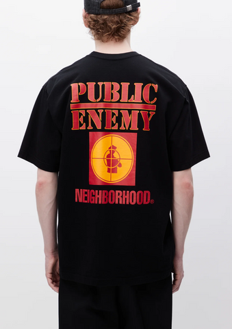 NEIGHBORHOOD x Public Enemy 'Short Sleeve Tee' – Black