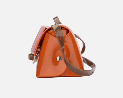 Melissa x Viktor & Rolf 'Mini Cross Bag Buckle Up' – Orange / Pink
