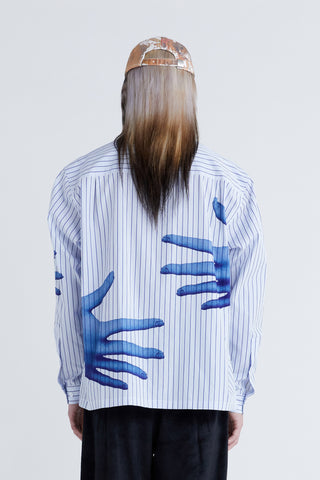 Perks and Mini (PAM) 'Hands Off Shirt' – Blue Stripe