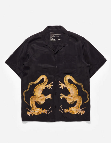 Maharishi '4303 Thai Dragon Summer Shirt' – Golden / Black