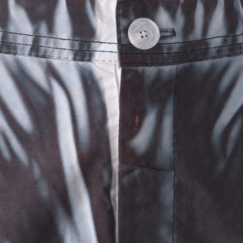Kanghyuk 'WGS Dorp Crotched Airbag Trousers' – White / Black Print