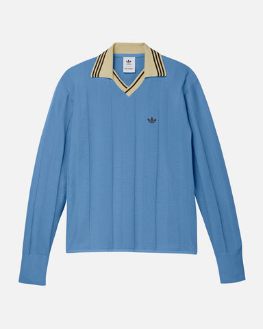 Adidas Originals x Wales Bonner 'Knit Football Shirt' – Lucky Blue