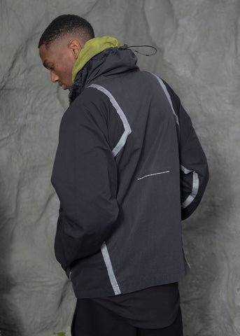 TOBIAS BIRK NIELSEN 'C9 Light Zipped Jacket' – Black / Foggy Dew