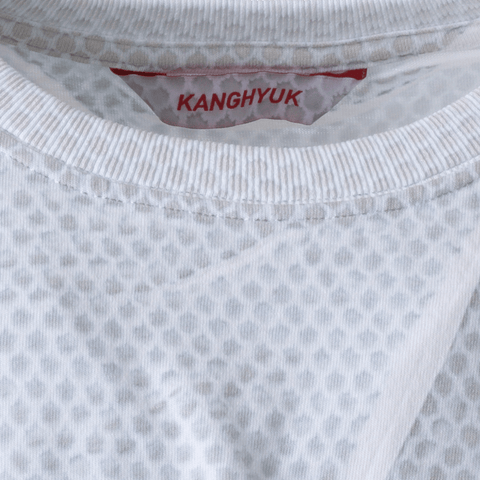 Kanghyuk 'WGS Mesh T-Shirt' – White / Black Print