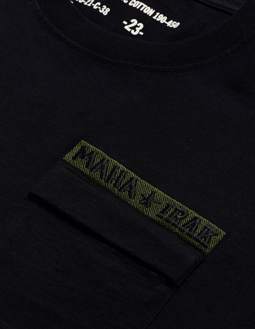 MAHARISHI X IRAK '9835 Sticker Pocket T-Shirt' – Black