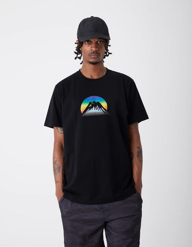 MAHARISHI '9839 Proud Dove Rainbow Mountain T-Shirt' – Black