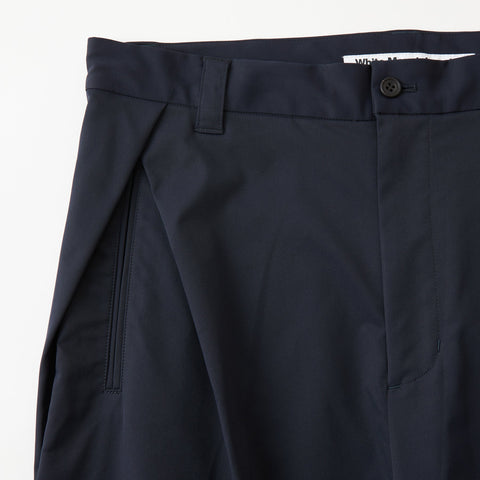 White Mountaineering 'Soletex Overlapped 2-Tuck Pants' – Navy