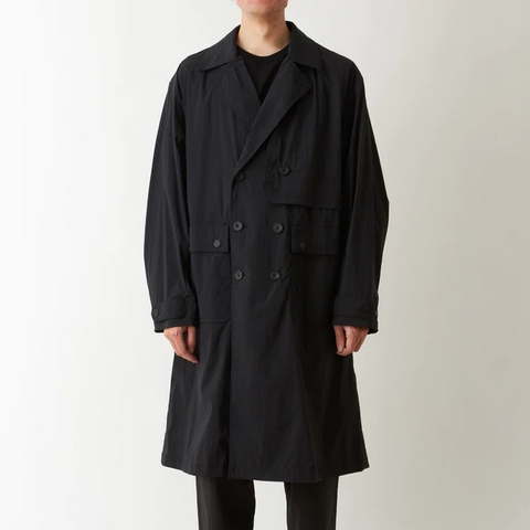 White Mountaineering 'Stretch Taffeta Coat' – Black