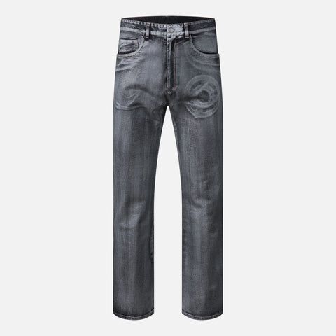 Kanghyuk '5-Pocket Trousers' – Black / Silver Wax