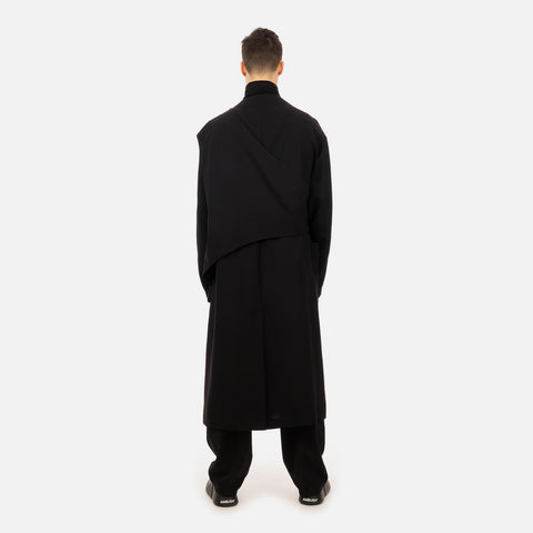 AMBUSH® 'Light Wool Hybrid Coat' – Jet Black