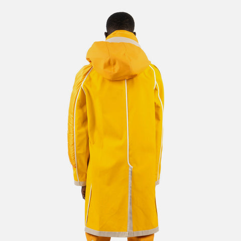 Duran Lantink for Concrete 'Hooded Panel Coat' – Yellow