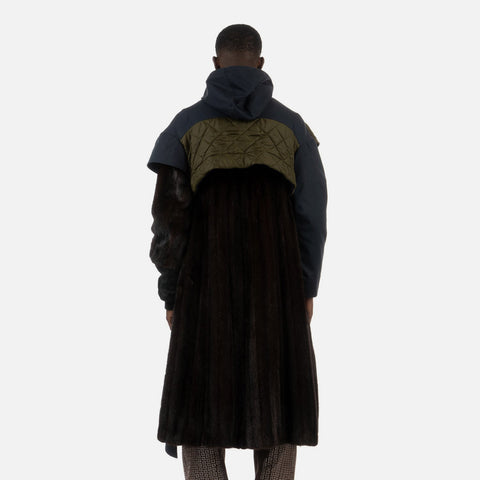 Duran Lantink for Concrete 'Drip Fur Coat' – Blue / Brown