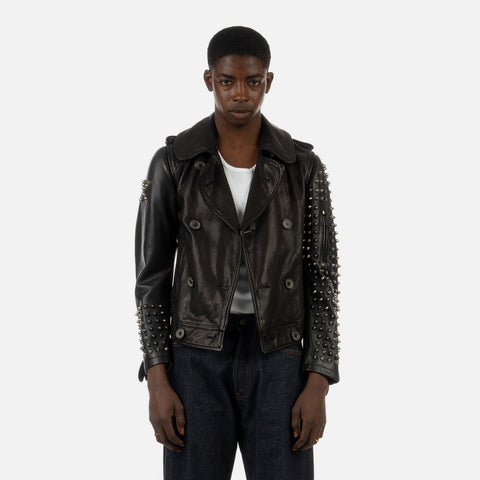 Duran Lantink for Concrete 'Leather Studs Jacket' –  Black