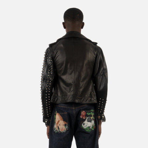 Duran Lantink for Concrete 'Leather Studs Jacket' –  Black