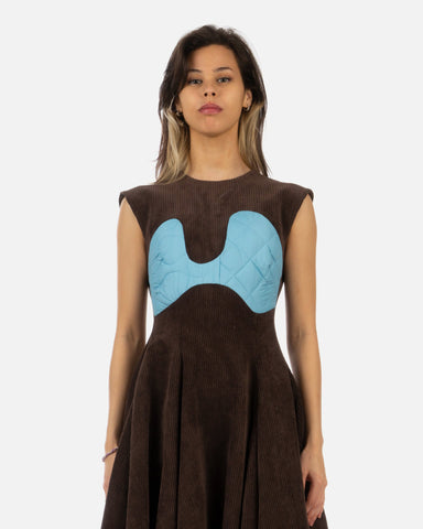 Duran Lantink for Concrete 'Blue Front Dress' – Brown