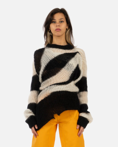 Duran Lantink for Concrete 'Zebra Sweater' – Black / White