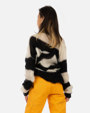 Duran Lantink for Concrete 'Zebra Sweater' – Black / White