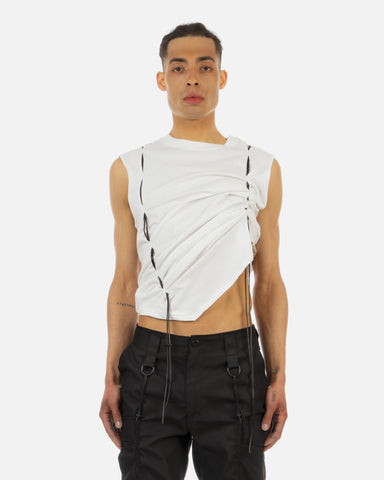 Saddermander 'Adjustable Rope Tanktop Unisex' – White