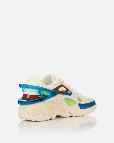 Raf Simons (Runner) Cyclon-21 – Cream Brown / Blue