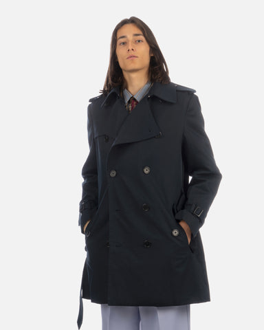 Viktor & Rolf 'Double-Breasted Trench Coat' – Navy