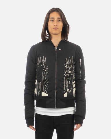 DRKSHDW by Rick Owens 'Padded Bomber Jacket' – Black / Pearl