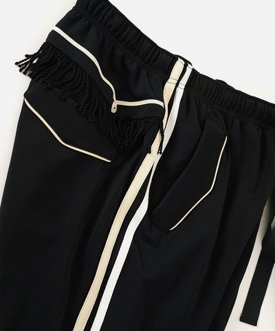 Facetasm 'W Jersey Fringe Pants' – Black