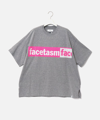 Facetasm 'U Logo Print Big T-Shirt' – Grey