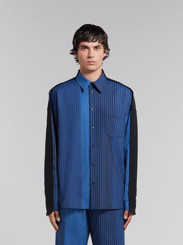 Marni 'Camicia Poplin Shirt' – Iris Blue