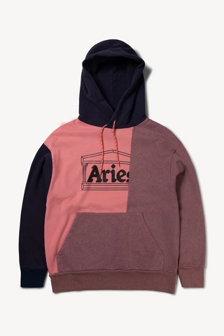 Aries 'OD Colourblock Temple Hoodie' – Pink