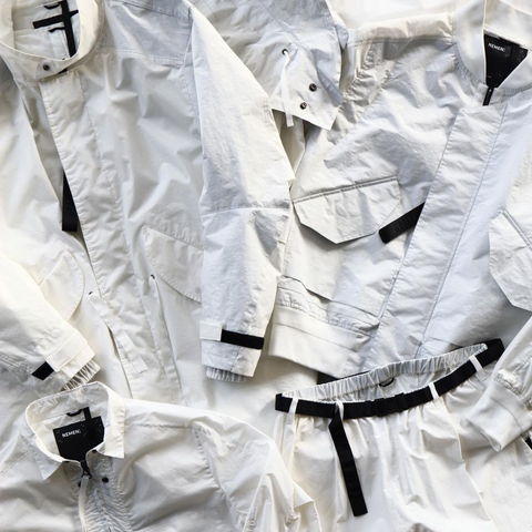 Nemen S/S 2021 – Undyed multi-fabric garments