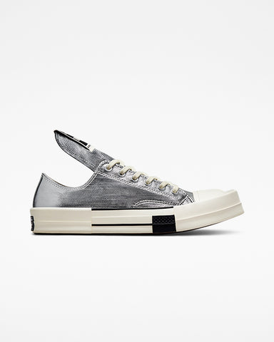 DRKSHDW by Rick Owens x Converse 'TURBODRK Ox' Silver / White