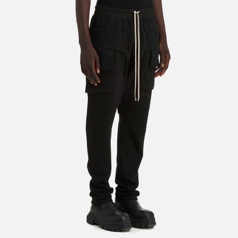 DRKSHDW by Rick Owens 'Creach Cargo Drawstring Pants' – Black