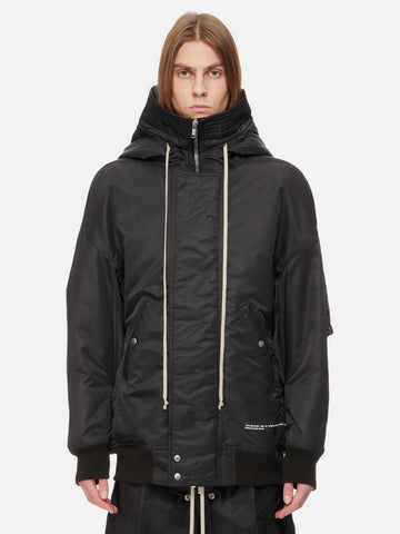 DRKSHDW by Rick Owens 'Hooded Padded Bomber Jacket' – Black