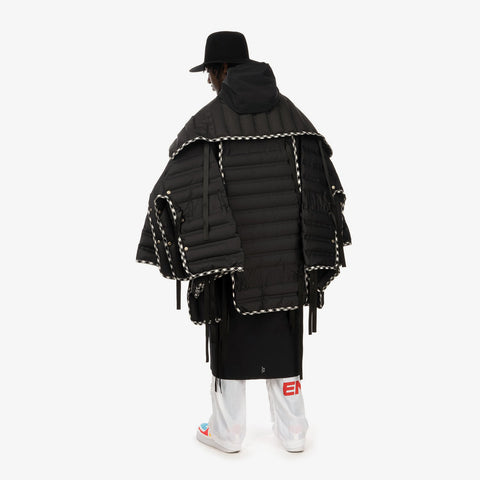 Duran Lantink x Concrete Store – 'Puff Layered Long Coat / Black' – Remade from selected stock archive pieces: Oakley by Samual Ross, Museum of Friendship